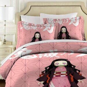 Anime Nezuko Kamado- Bedding Sets Twin Duvet Cover 3 Piece